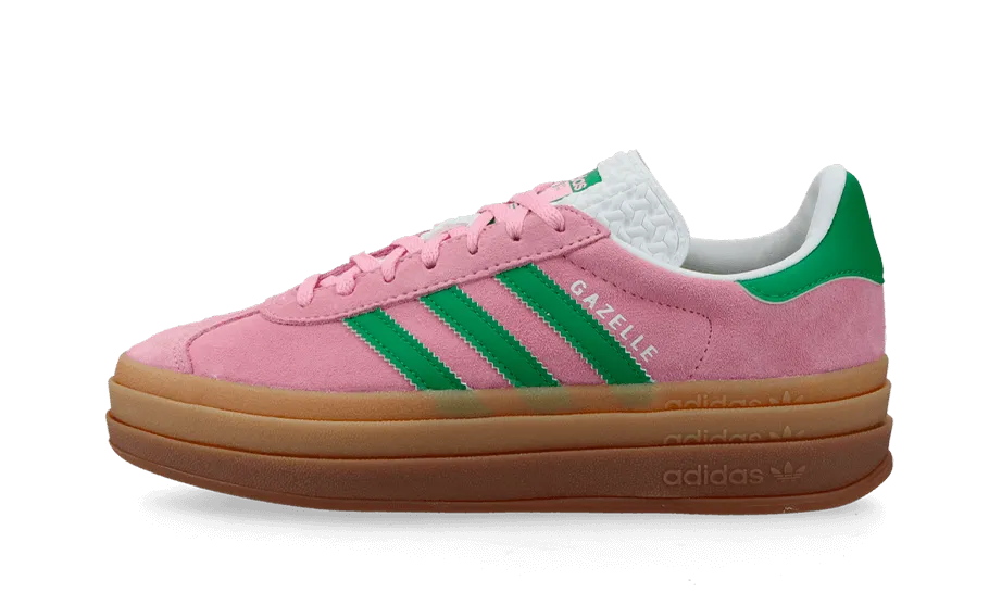 Adidas Gazelle Bold True Pink Green Cloud White